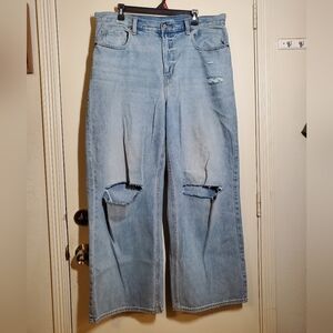 Old Navy Light Blue Wide Leg Jeans